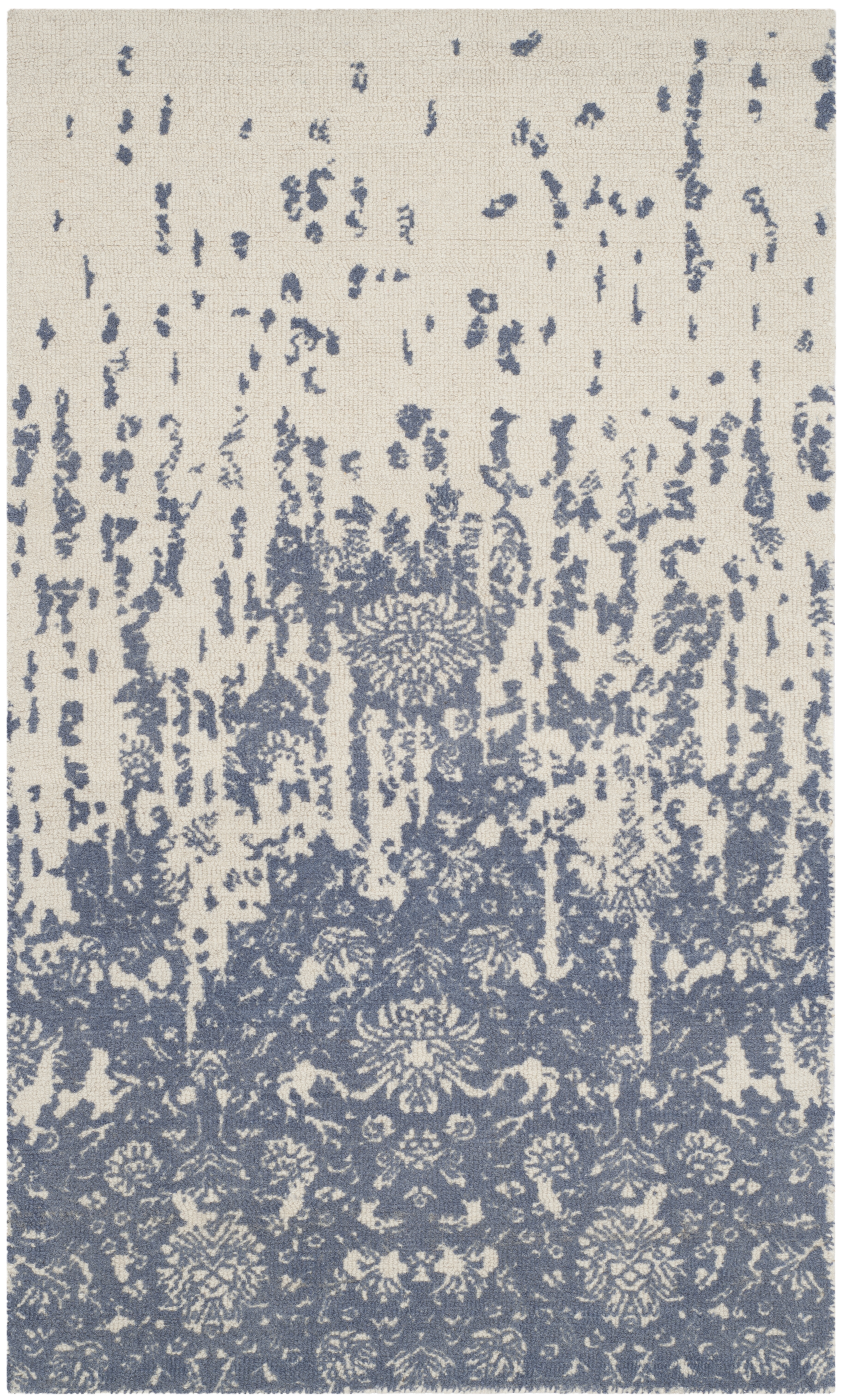 Arlo Home Hand Tufted Area Rug, RVT104A, Ivory/Blue,  3' X 5' - Image 0