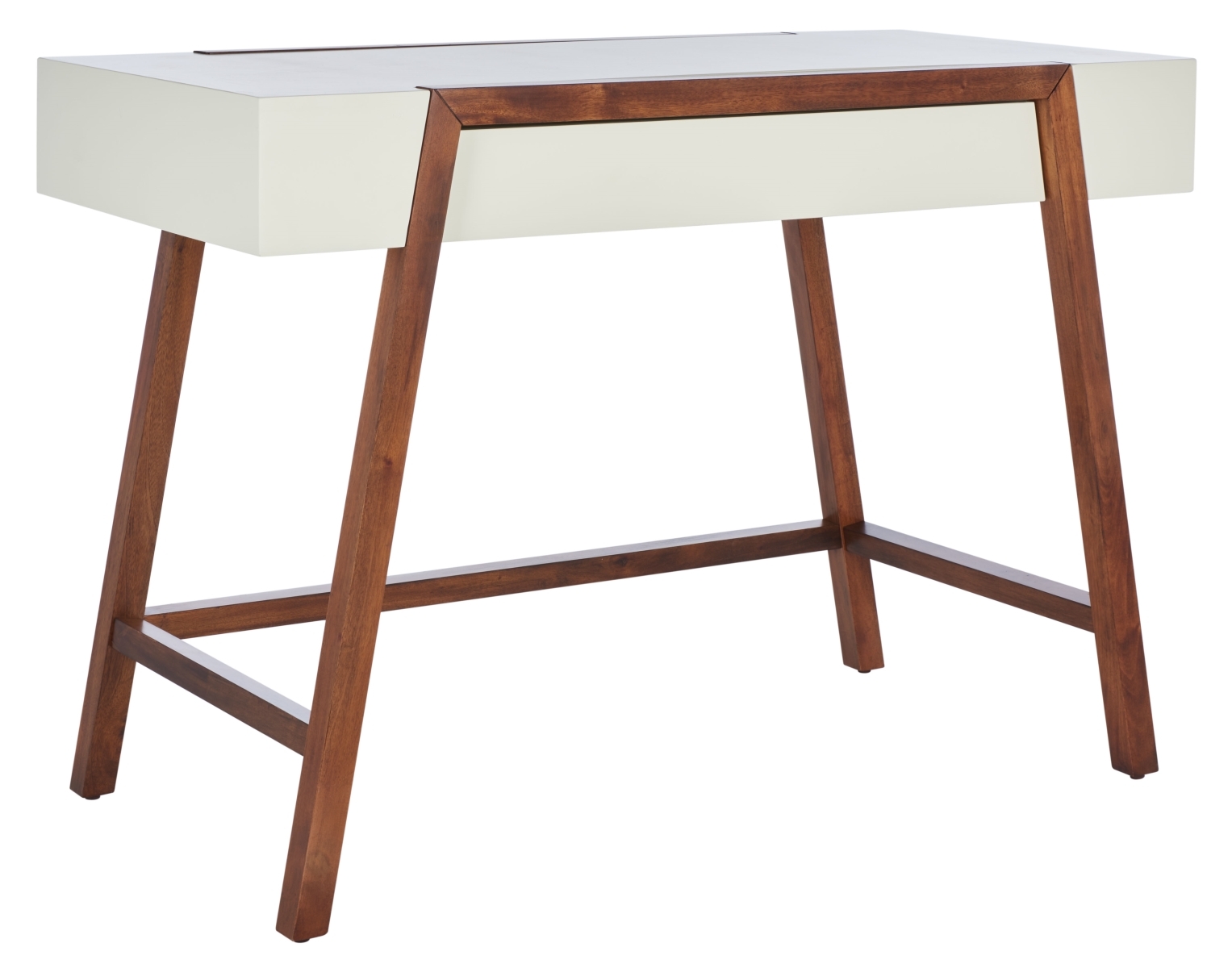 Marwood Desk - White / Brown - Safavieh - Image 5
