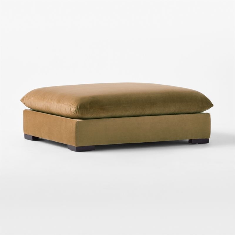 Deseo Copper Brown Performance Velvet Deep Depth Ottoman - Image 2