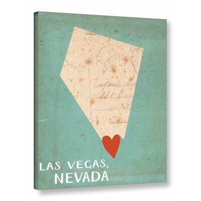 'Vegas' Textual Art on Wrapped Canvas - Image 0