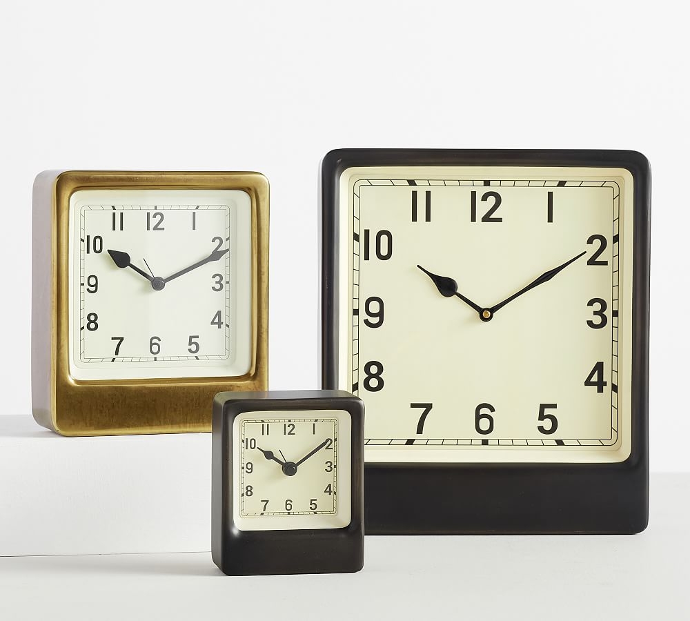 Anton Desktop Clock,Bronze,Medium - Image 0