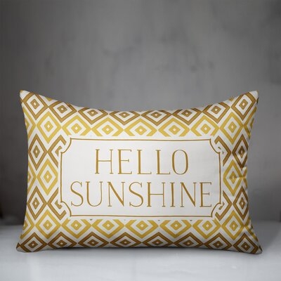 Adalyn Hello Sunshine Diamonds Outdoor Rectangular Pillow Cover and Insert - Image 0