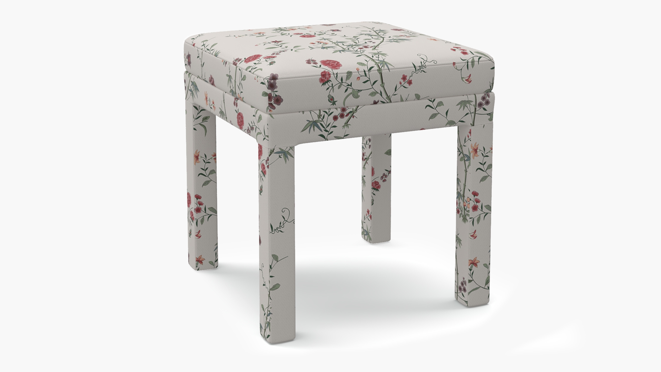 Parsons Ottoman, Multi Bamboo Garden - Image 1