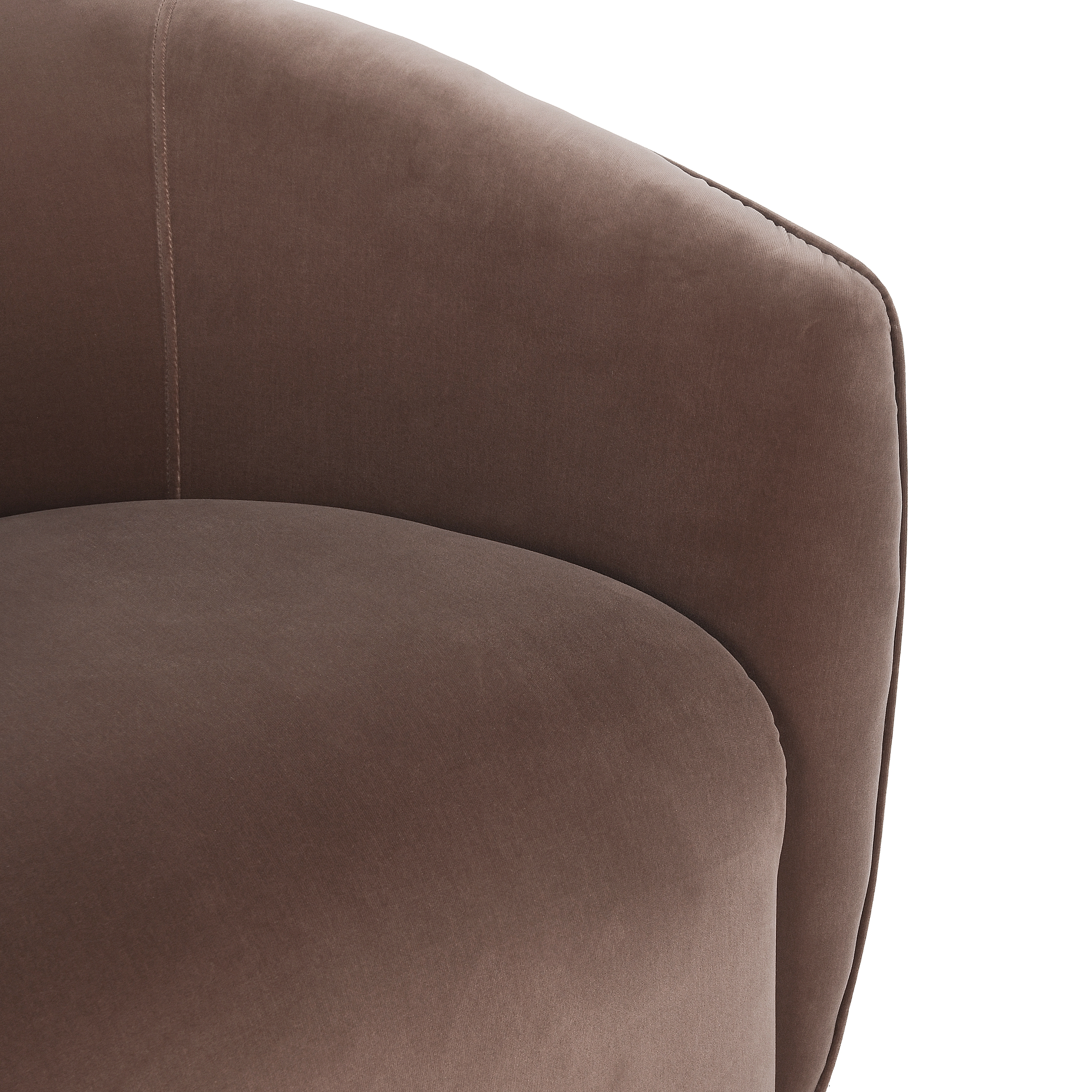 Harper Swivel Accent Chair Dusty Brown - Image 5