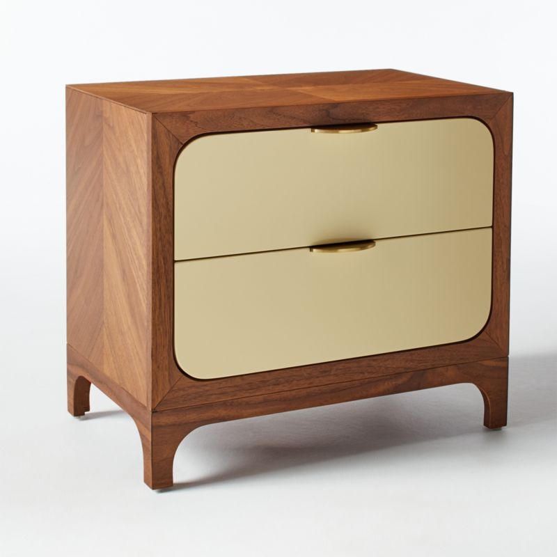 Paterson Lacquered Ivory Nightstand - ships late April - Image 1