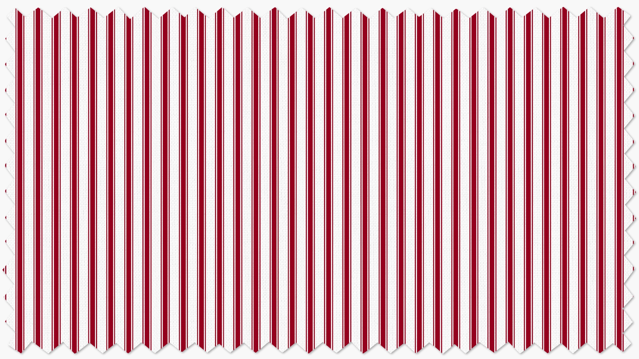 Printed Outdoor Fabric By The Yard, Red Classic Ticking Stripe - Image 0