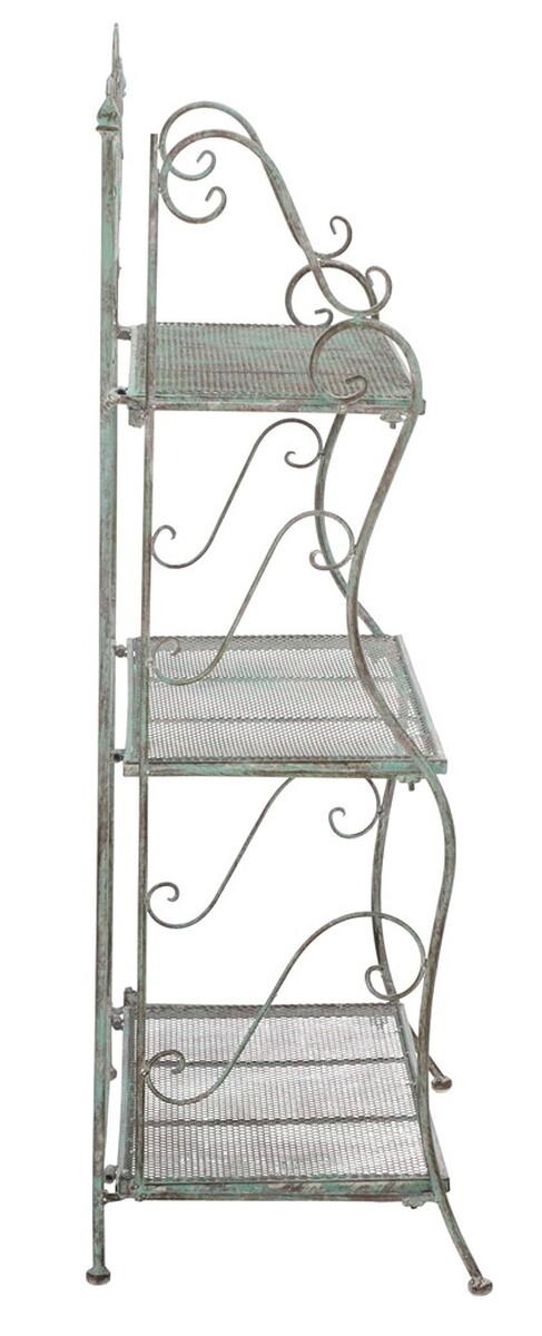 Torus 3-Tier Shelf - Antique Dark Green - Safavieh - Image 6
