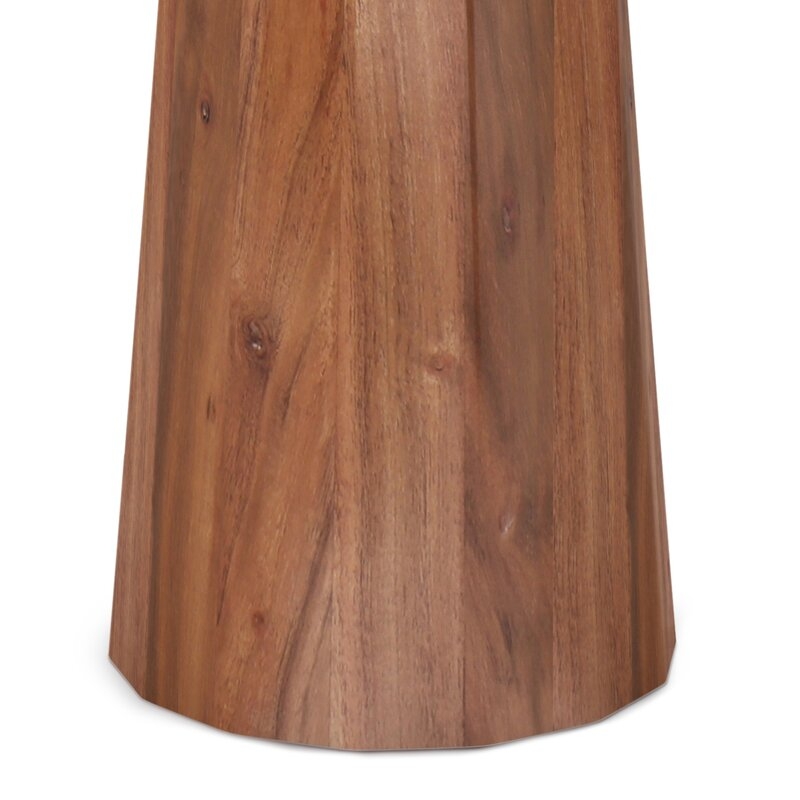 Dovercourt 18.5'' Tall Solid Wood Tray Top Pedestal End Table - Image 3