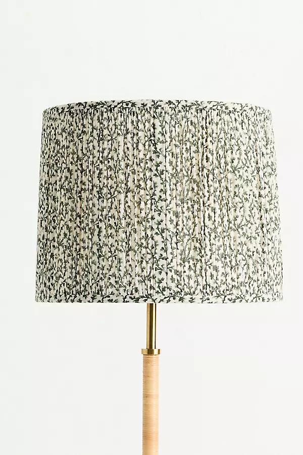 Shirred Drum Fabric Lamp Shade - Image 0