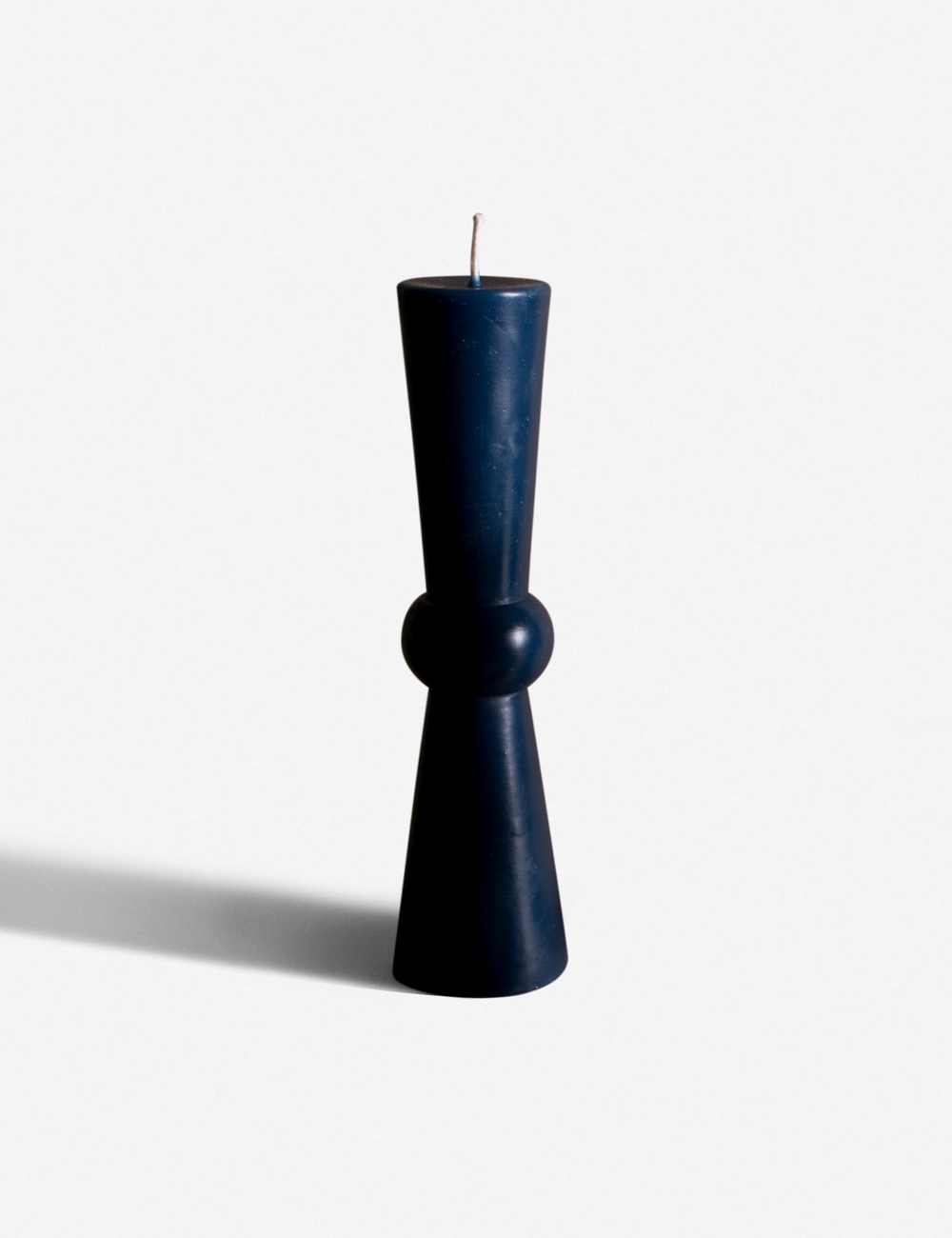 Wren Pillar Candle, Blue Medium - Image 3