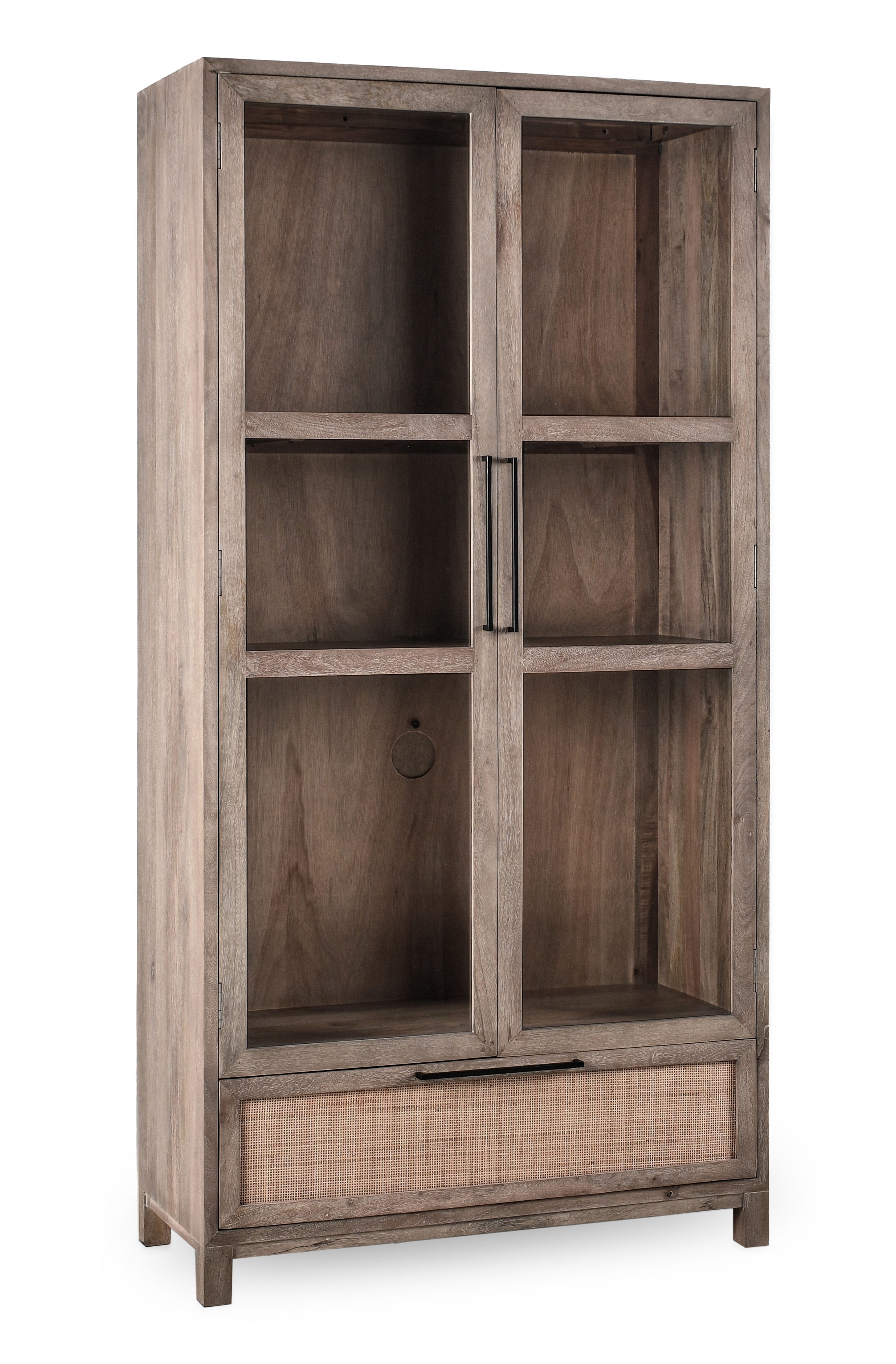 Jensen 2Dr 1Dwr Tall Cabinet Taupe - Image 0
