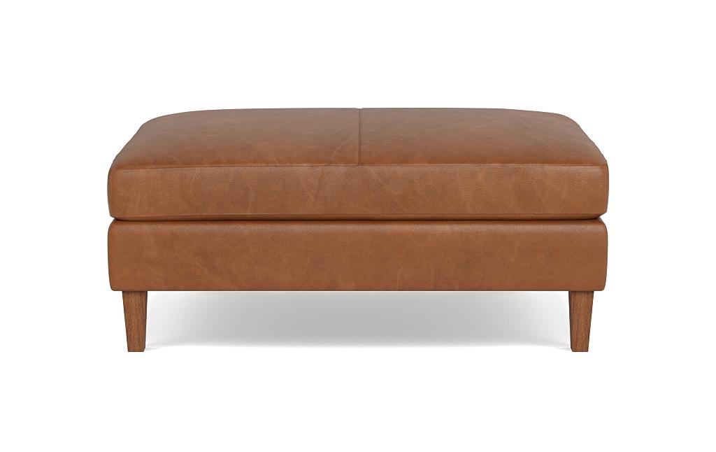 Sloan Leather Ottoman - Image 0