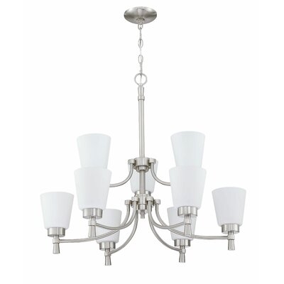 9 - Light Shaded Tiered Chandelier - Image 0