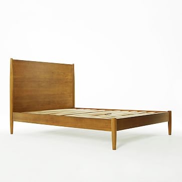 Mid-Century Bed Queen, White - Image 2