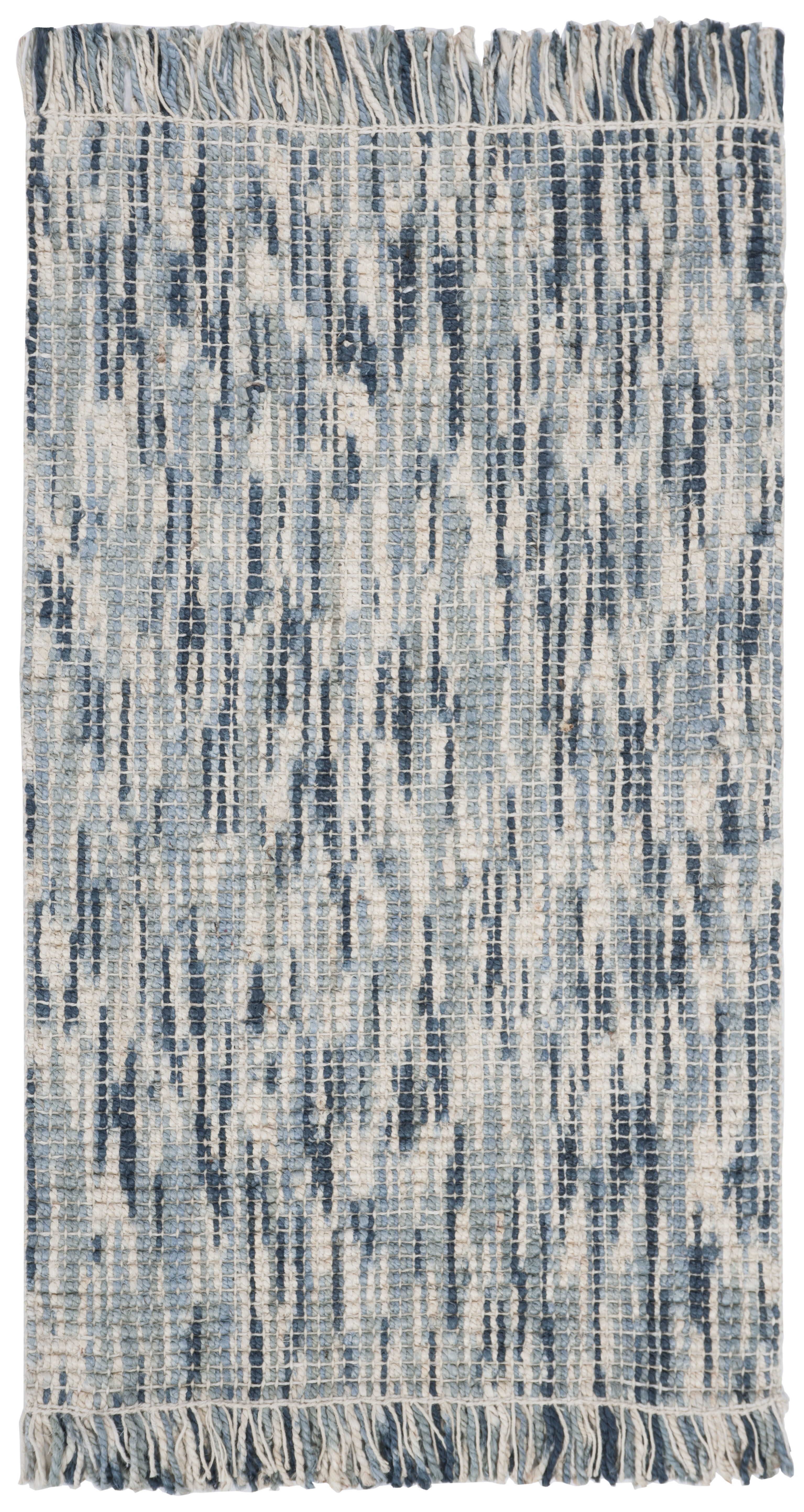 Arlo Home Hand Woven Area Rug, NF869M, Blue/Ivory,  3' X 5' - Image 0