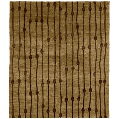 One-of-a-Kind Emeline Hand-Knotted Traditional Style Brown 6' x 9' Area Rug - Image 0