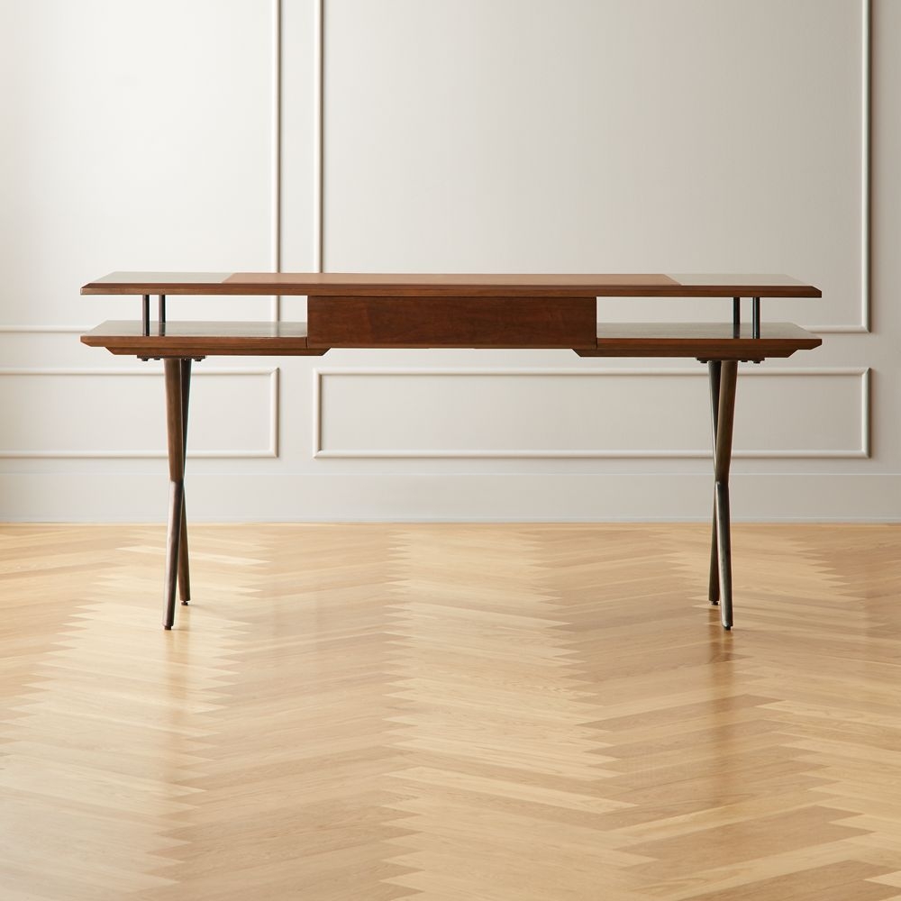 Jaxon Wood and Leather Desk - Image 0