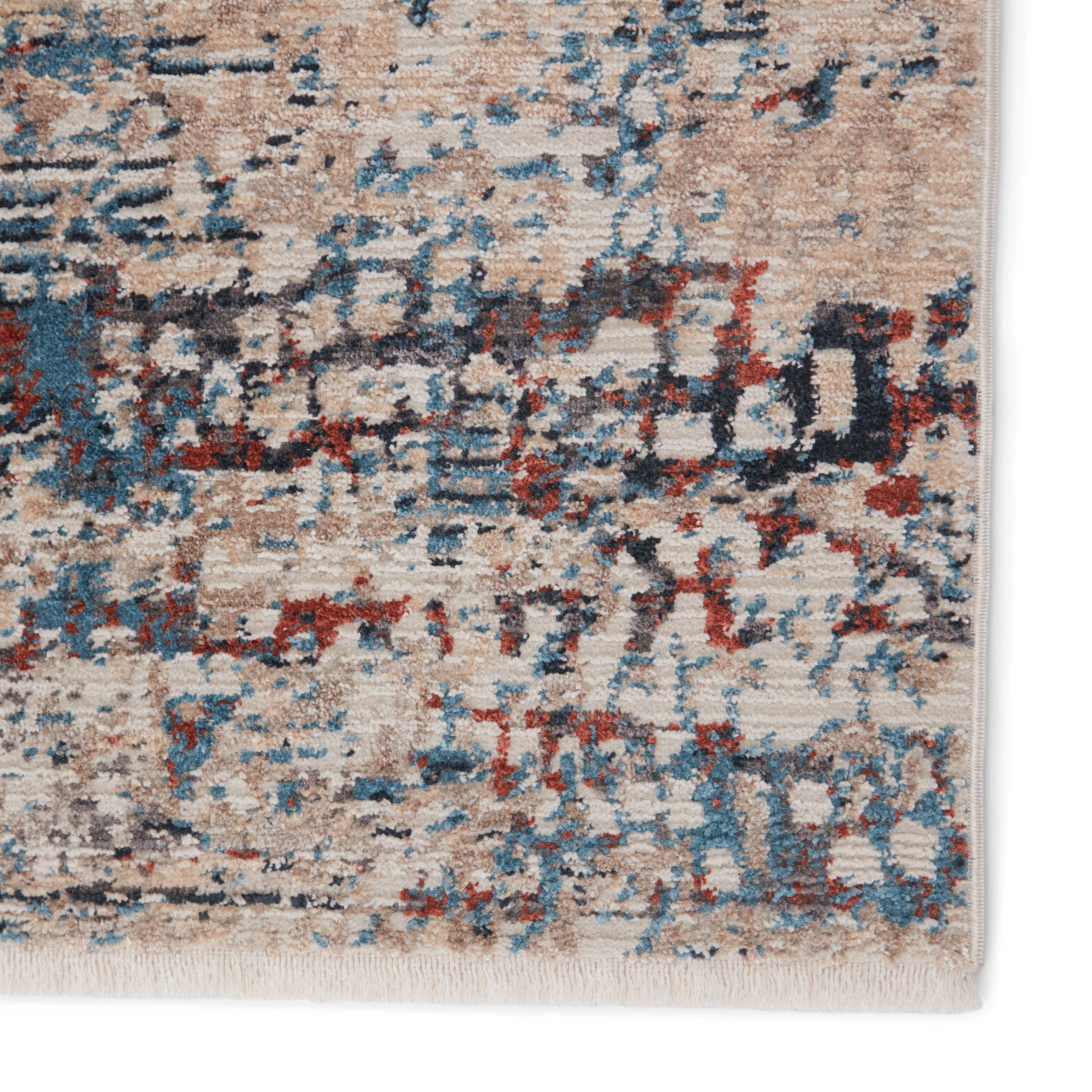 Vibe by Halston Abstract Blue/ Gray Area Rug (7'10"X10'10") - Image 3