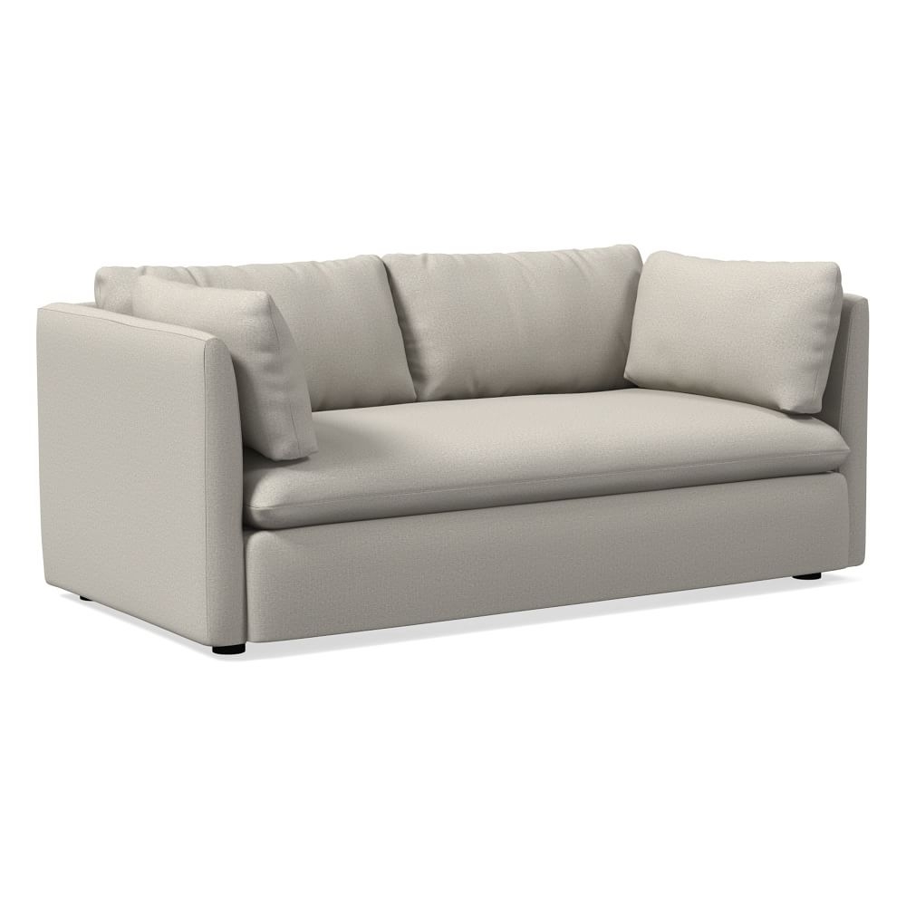 Shelter 72" Sofa, Poly, Basket Slub, Pearl Gray, Concealed Supports - Image 0