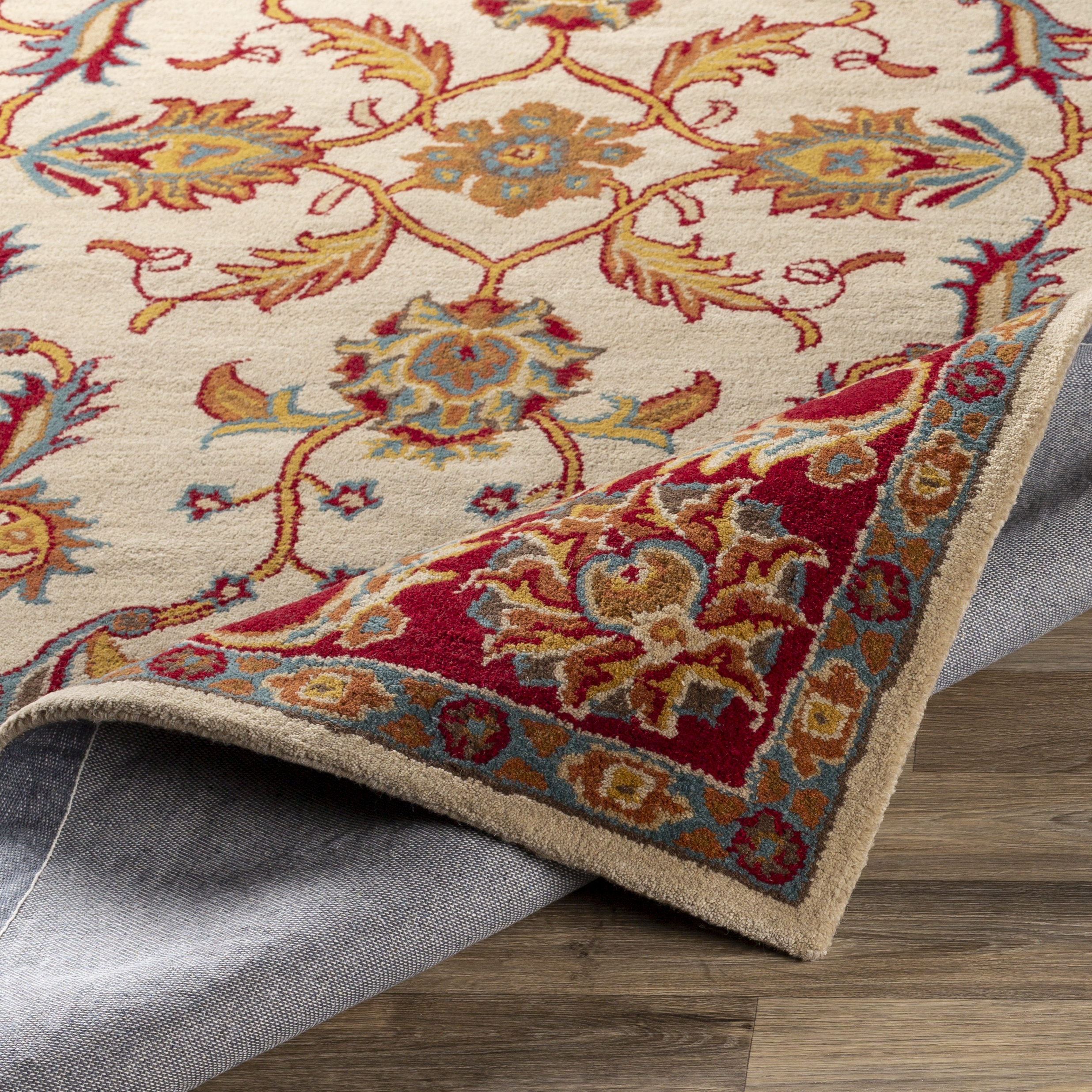 Caesar Red Indoor 2' x 3' Handmade Rug - Image 3