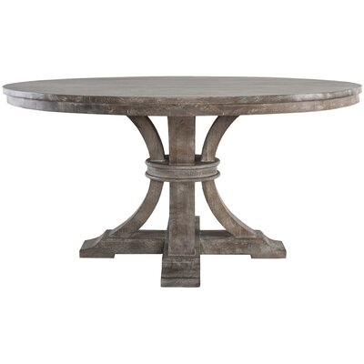 Coblenz 60" Mango Solid Wood Pedestal Dining Table - Image 0