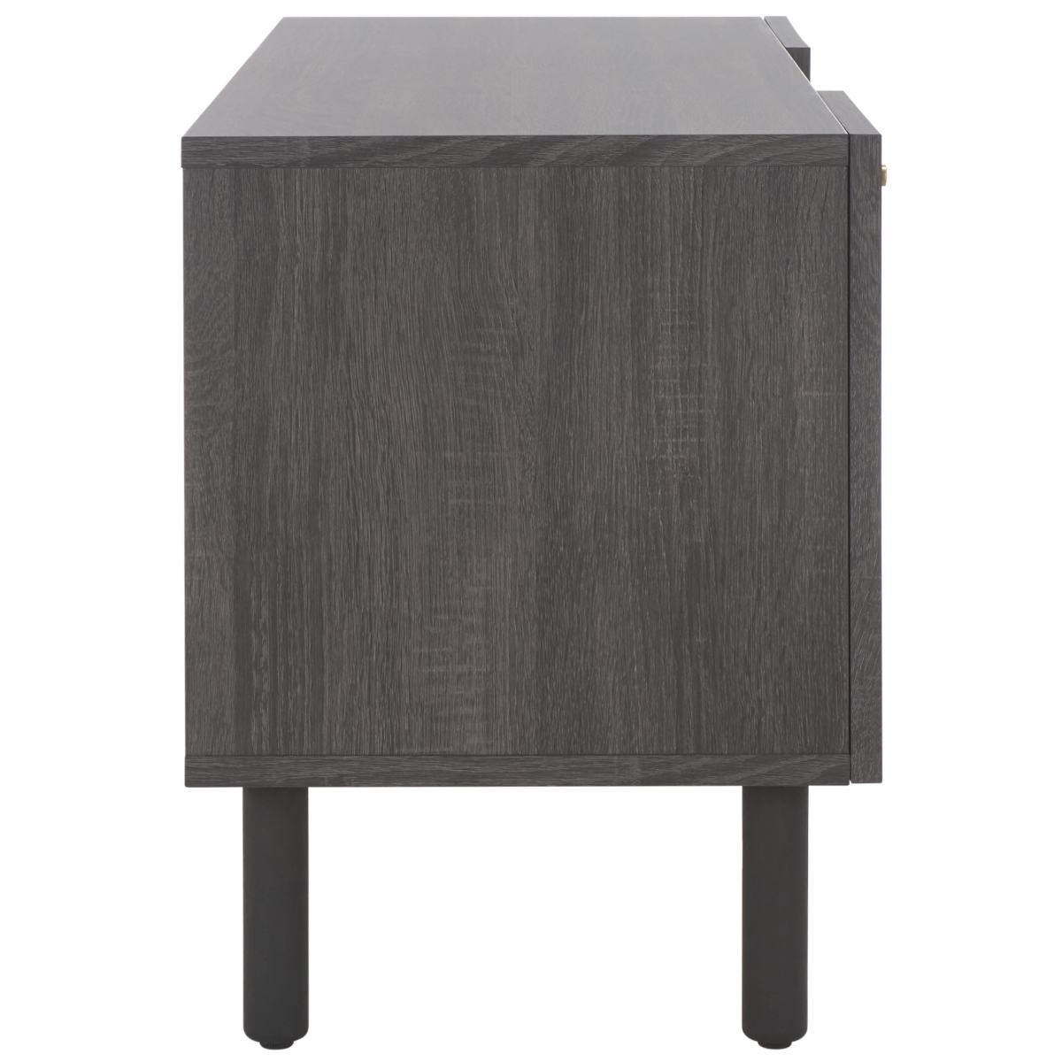 Ophelia 2 Door 2 Shelf Media Stand - Distressed Black / Natural - Safavieh - Image 6