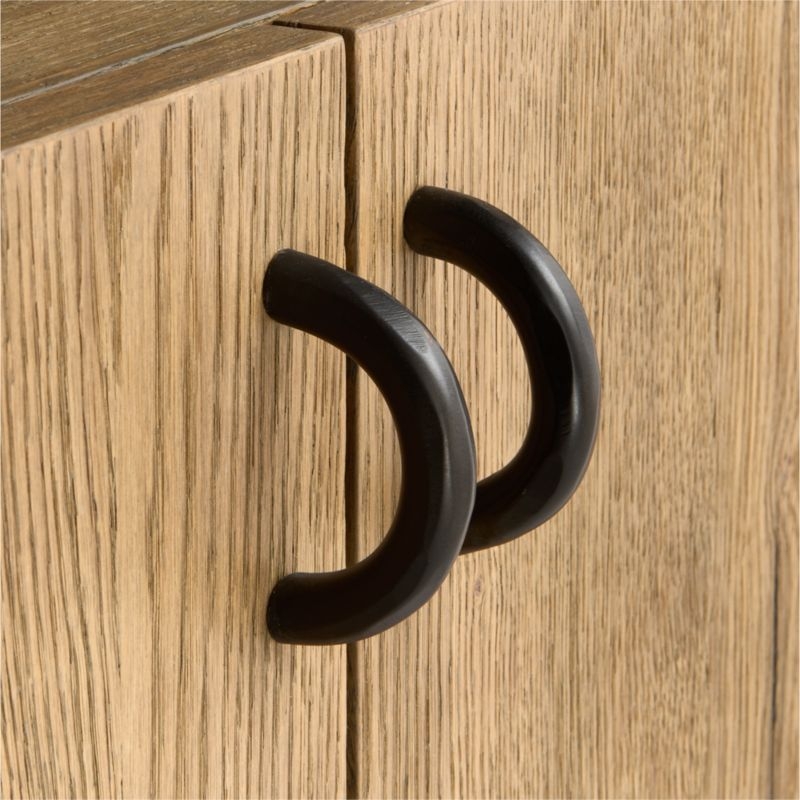 Breckenridge 78" Weathered Rustic Oak Wood Credenza - Image 4