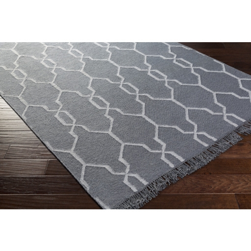 Lagoon Blue Indoor 9' x 13' Handmade Rug - Image 1