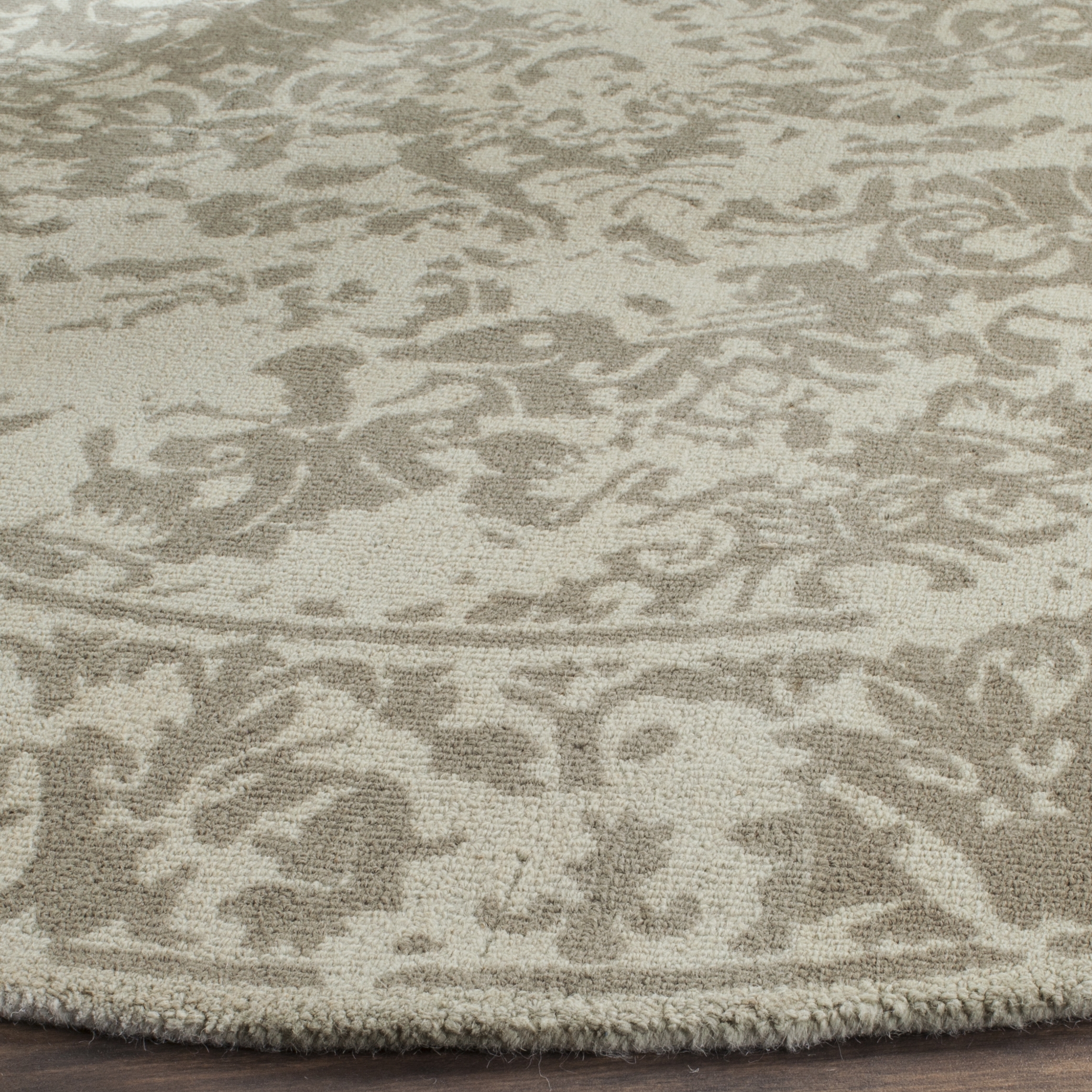 Arlo Home Hand Tufted Area Rug, RVT103K, Light Sage,  6' X 6' Round - Image 2
