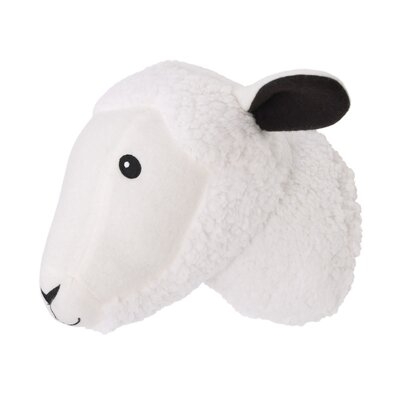 Plush Fleece Sheep Head Faux Taxidermy - Image 0