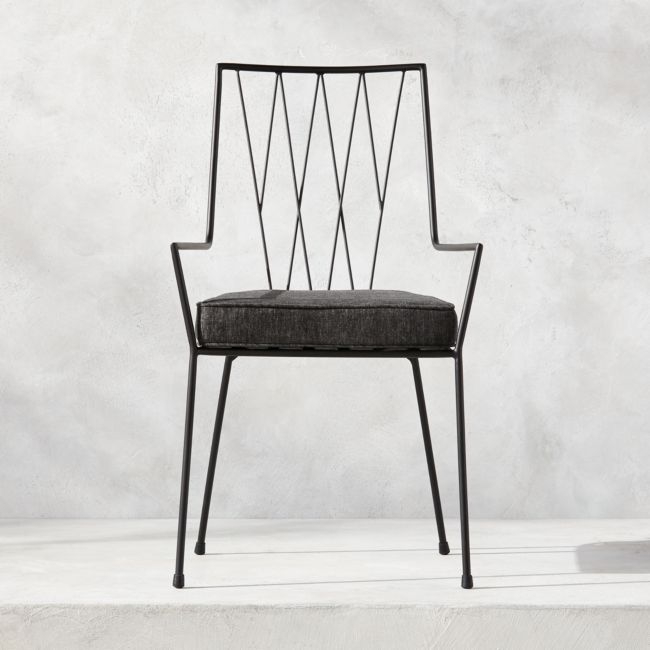 Pavilion Dining Chair with Grey Sunbrella ® Cushion Model 6160 - Image 0