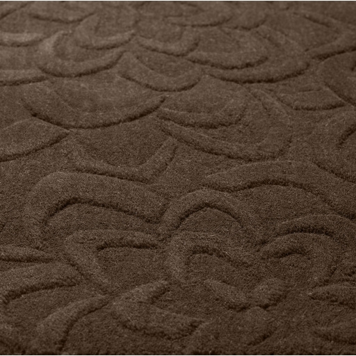 Sculpture Brown Indoor 9' x 13' Handmade Rug - Image 0