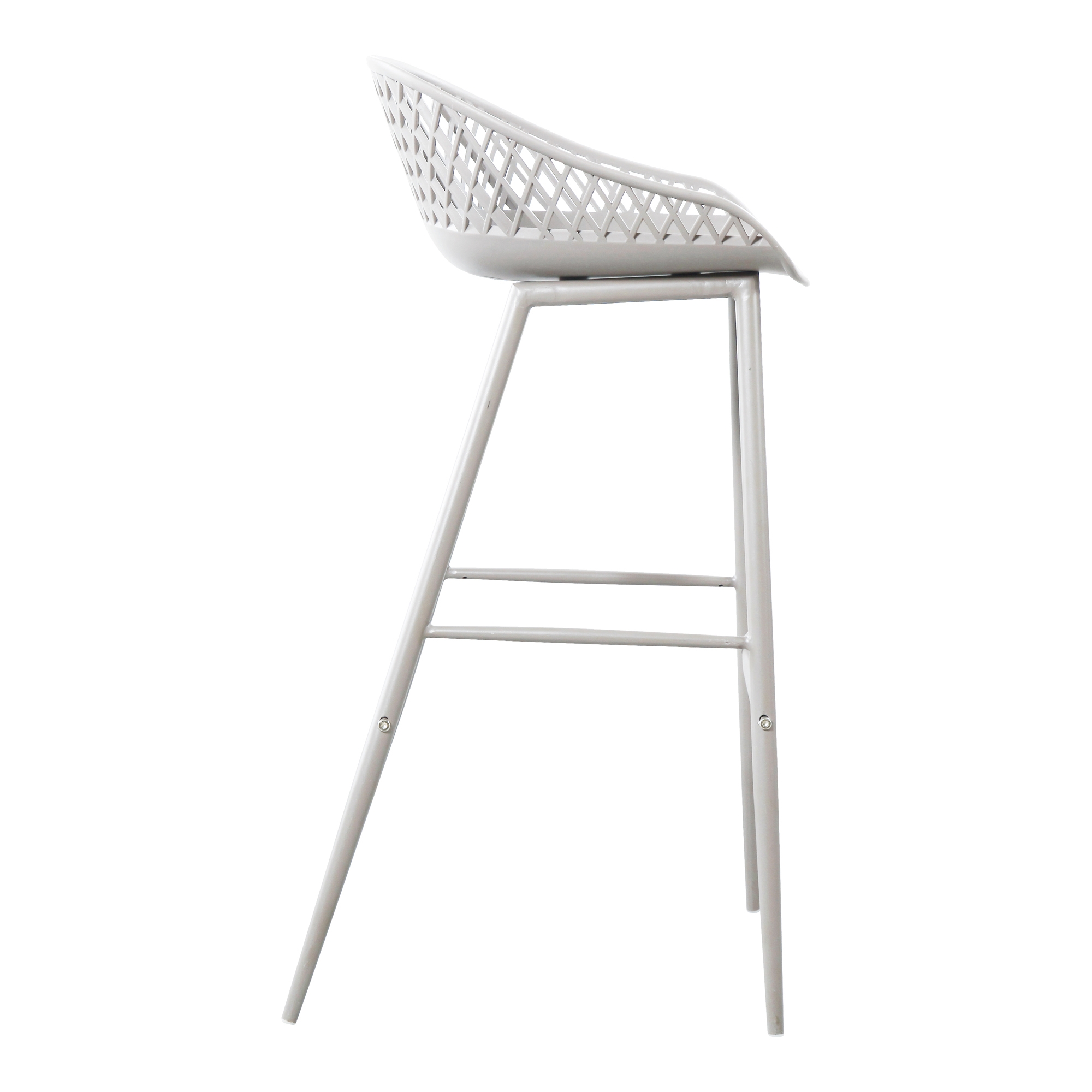 Piazza Outdoor Barstool White - Set Of Two - Image 3