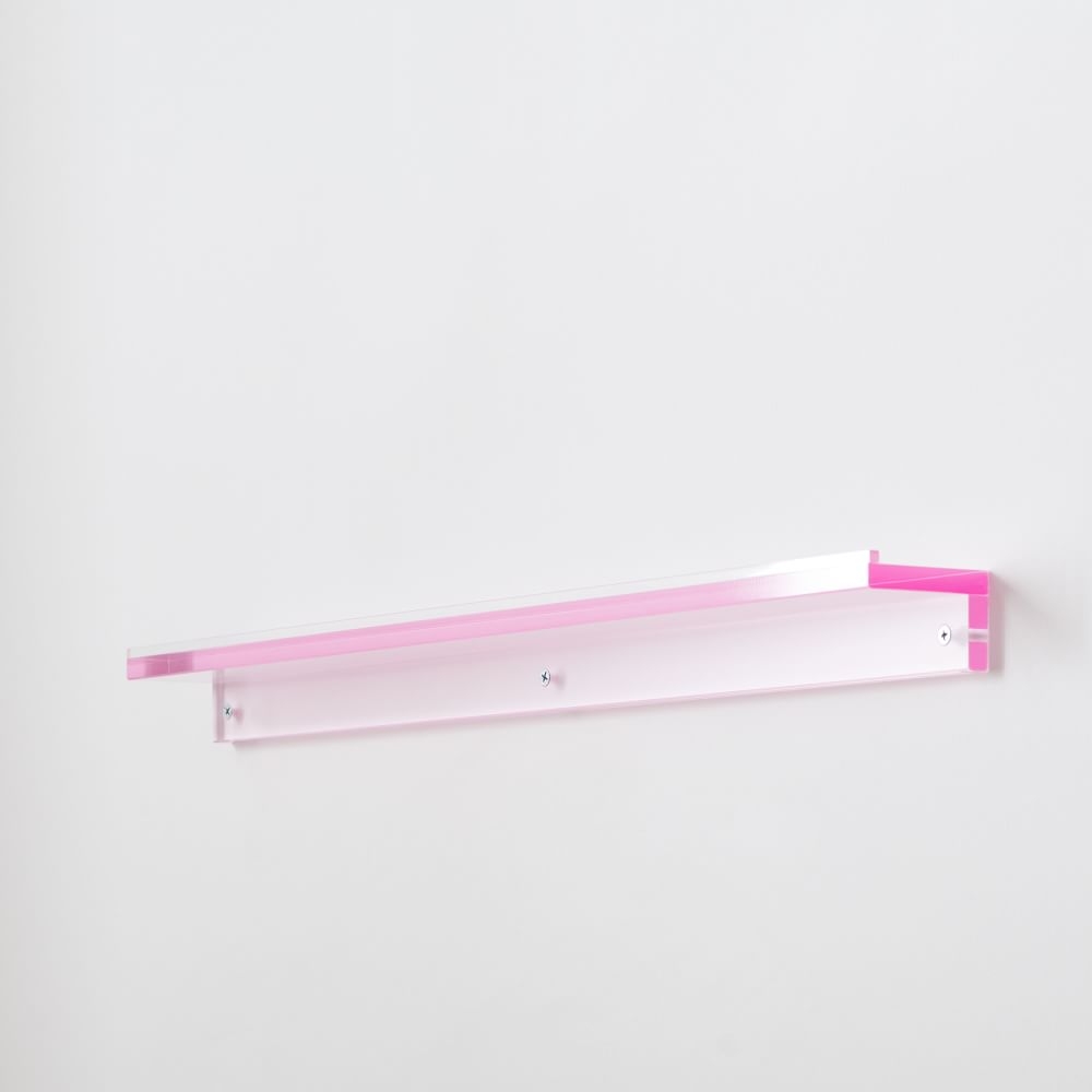 Acrylic Ledge, 24 inch, Pink, WE Kids - Image 0