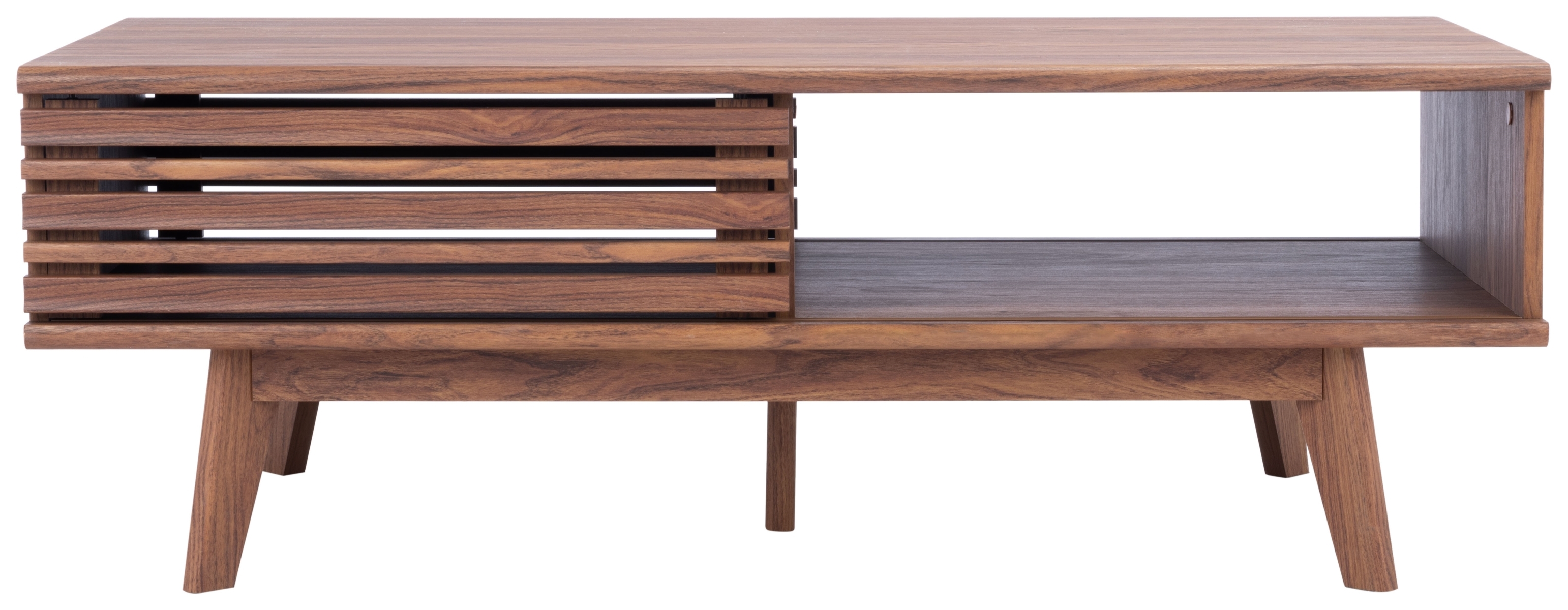Rori 2 Door Coffee Table - Walnut - Safavieh - Image 0
