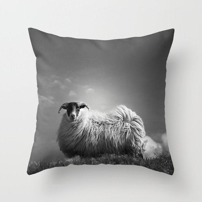 Le Fluff Couch Throw Pillow by Dorit Fuhg - Cover (18" x 18") with pillow insert - Outdoor Pillow - Image 0