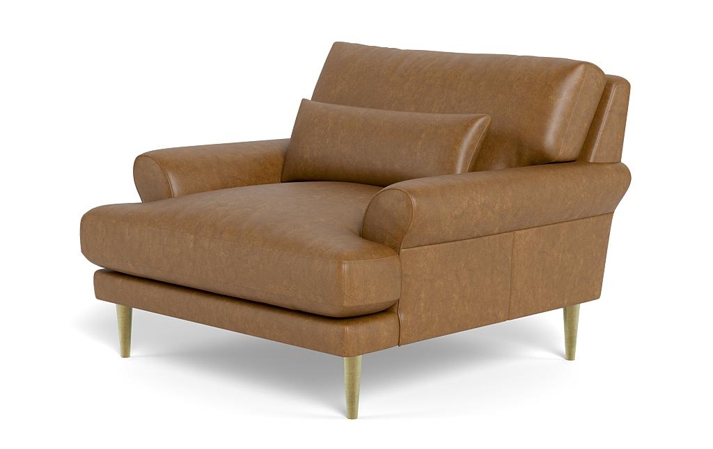 Maxwell Leather Accent Chair by Apartment Therapy - Image 2