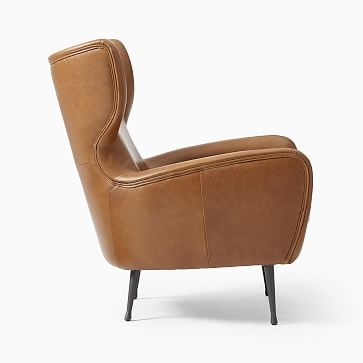 Lucia Chair, Poly, Sierra Leather, Licorice, Dark Bronze - Image 3