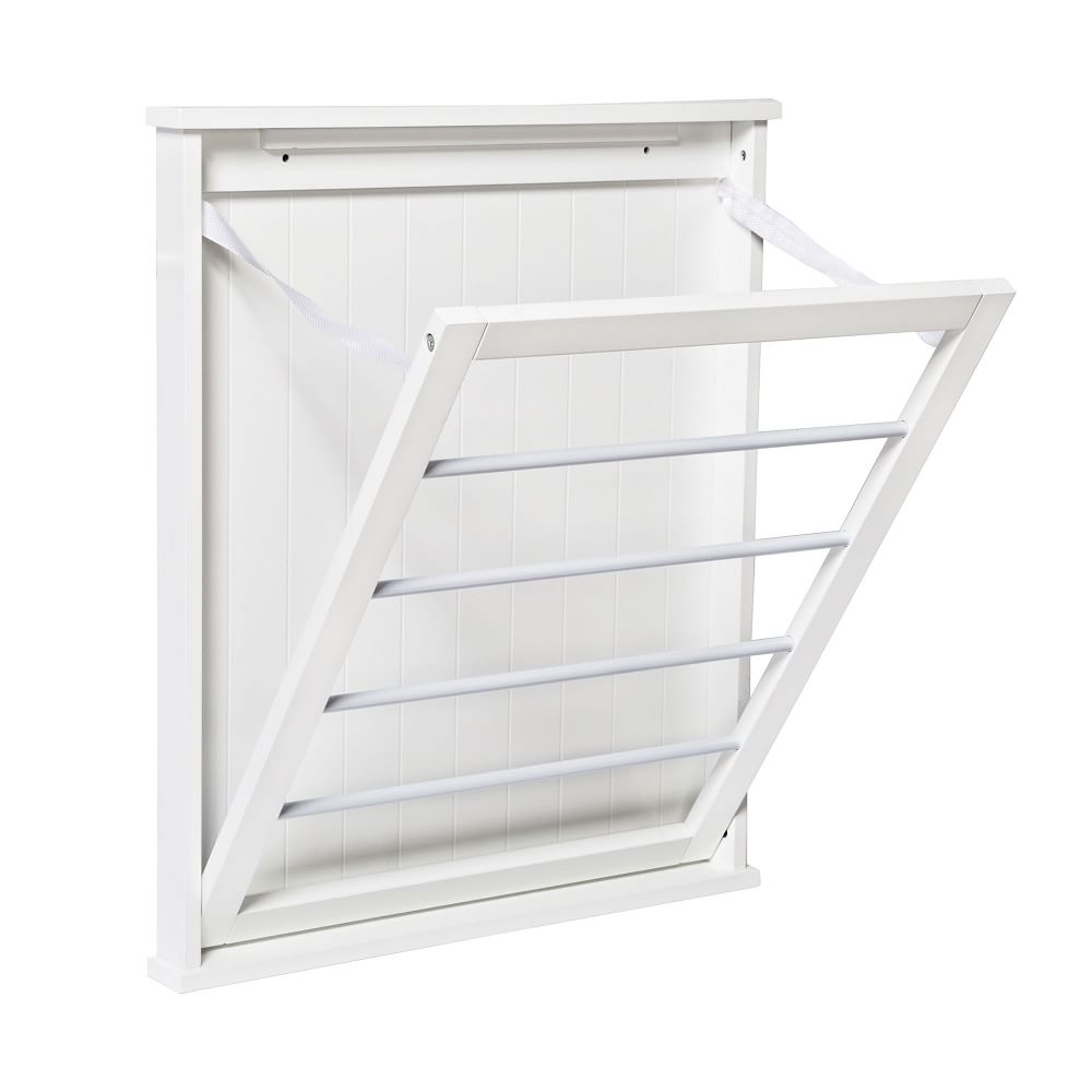 Honey Can Do Collection One-Shelf Drying Wall Rack, White - Image 0