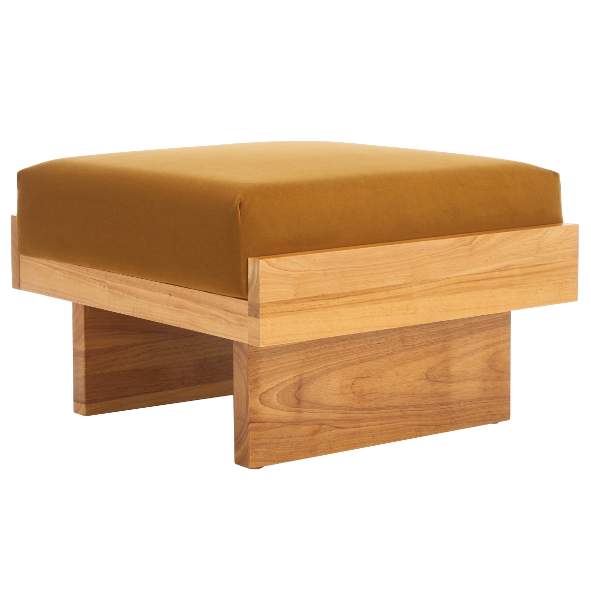 Tarilynn Ottoman - Mustard / Natural - Safavieh - Image 6