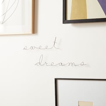 Sweet Dreams Wine Wall Art Black - Image 1