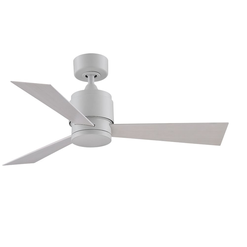 Zonix Ceiling Fan, Matte White + White Washed, 44" - Image 0