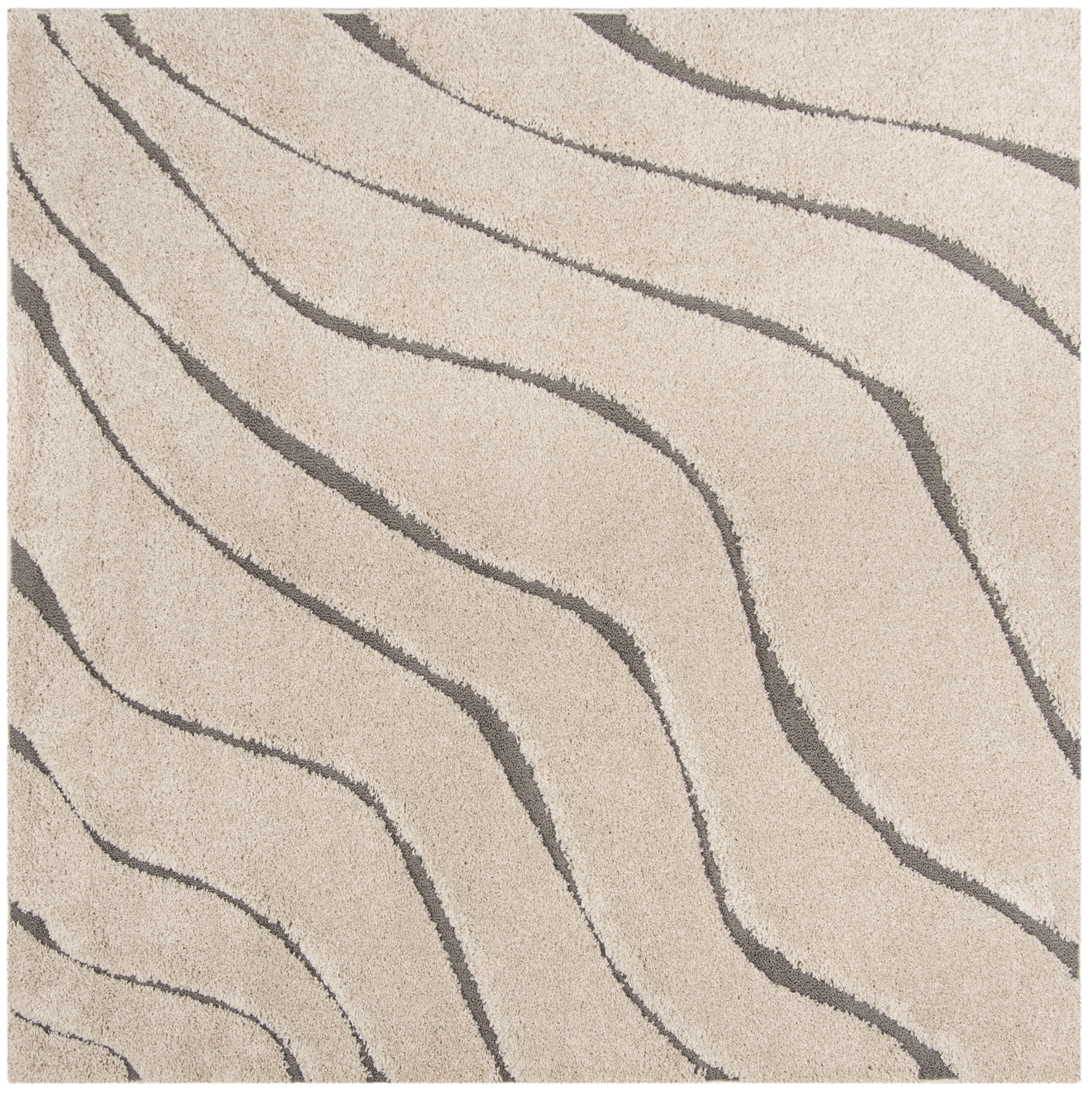 Arlo Home Woven Area Rug, SG472-1180, Cream/Grey,  6' 7" X 6' 7" Square - Image 0