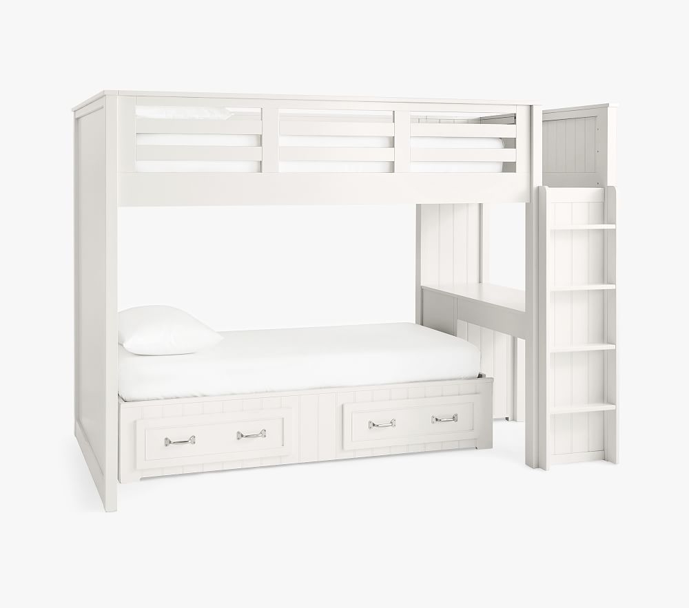 Belden Full Loft & Twin Bed Set, Simply White, In-Home Delivery - Image 0