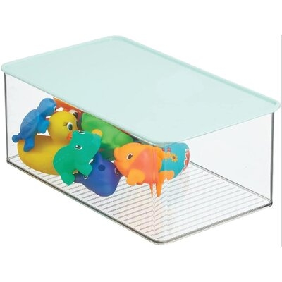 Playroom Stackable Plastic Storage Box With Lid - For Organizing Baby/Child's/Kids Toys, Action Figures, Crayons, Markers, Blocks, Puzzles, Crafts, Crayons, Dog/Cat Toy Box - Image 0