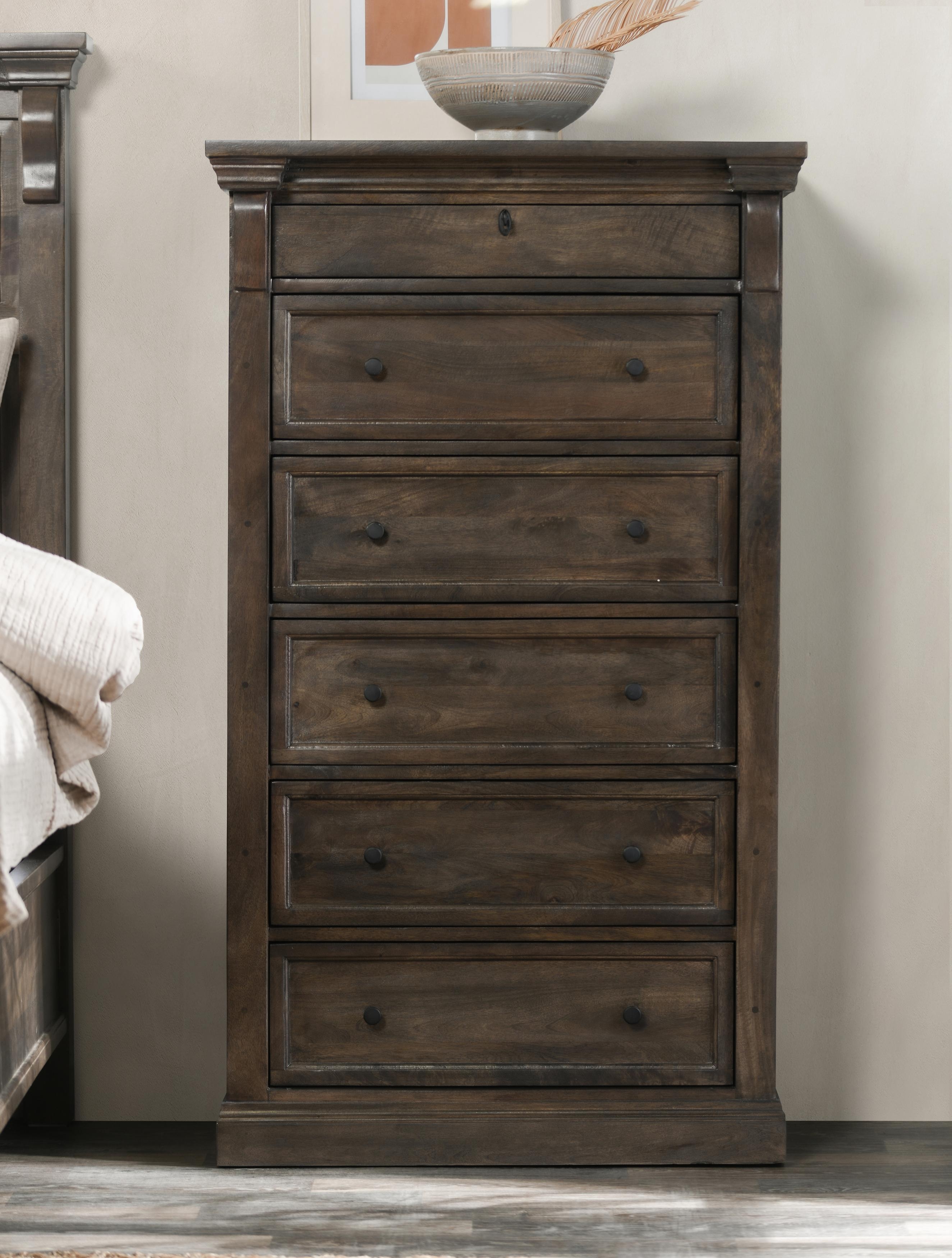 Adelaide Wood 6Dwr Chest Cocoa Brown - Image 7