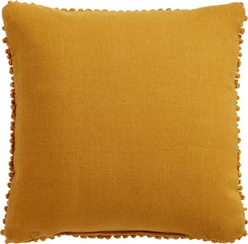 Phaedra Outdoor Loop Pillow, Mustard, 16" x 16" - Image 4