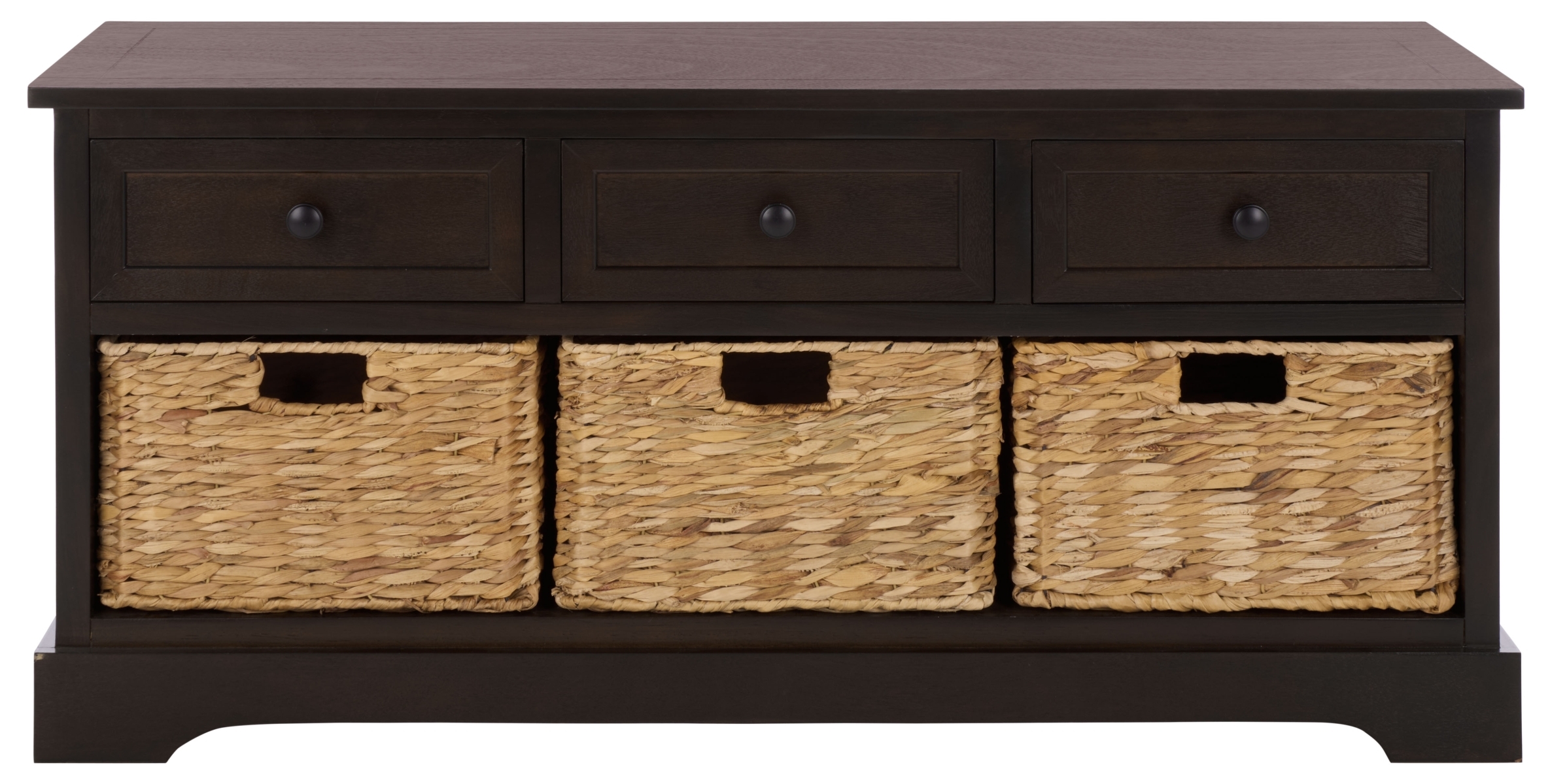 Damien 3 Drawer Storage Bench - Dark Chocolate - Image 0