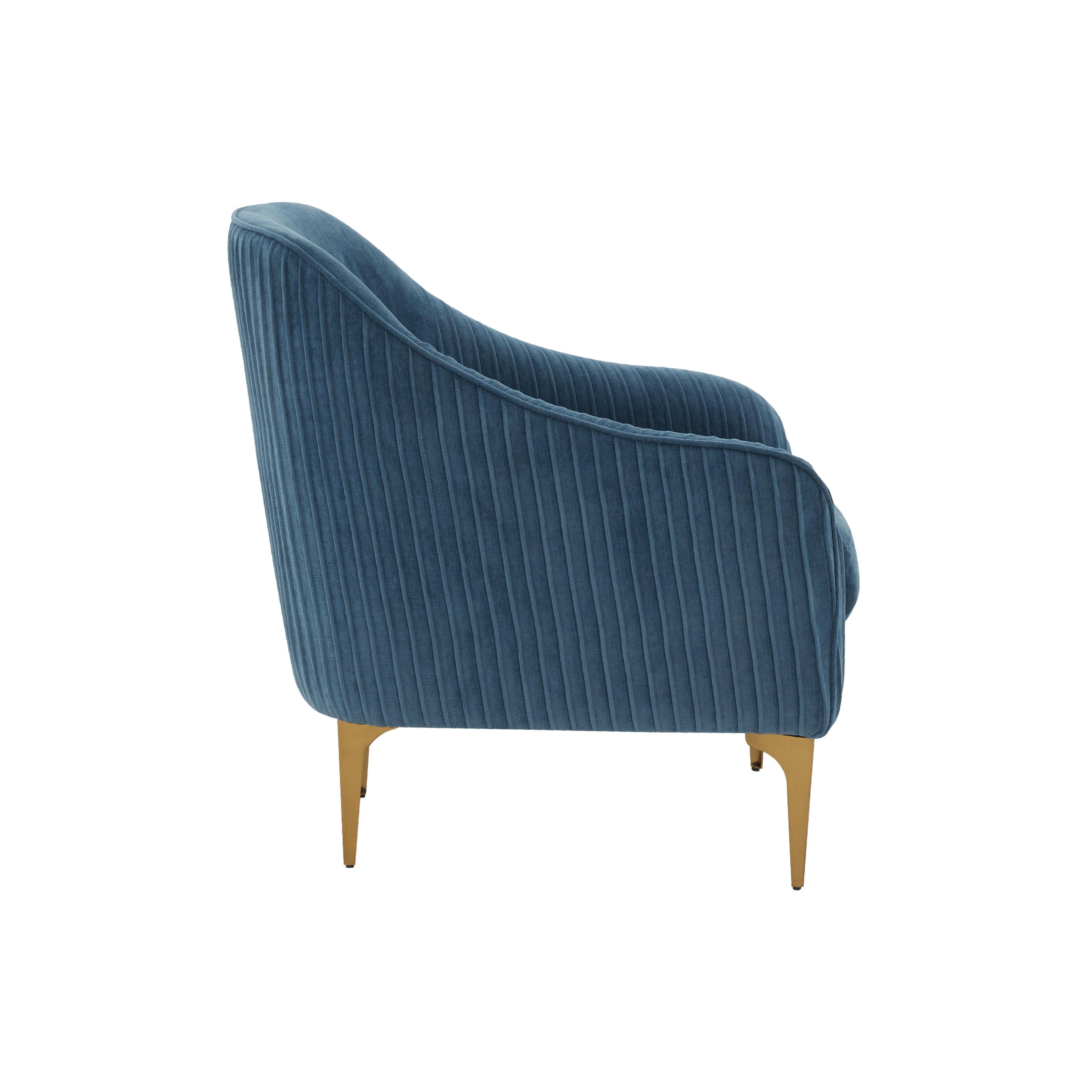 Kylee Anna Velvet Accent Chair - Image 2