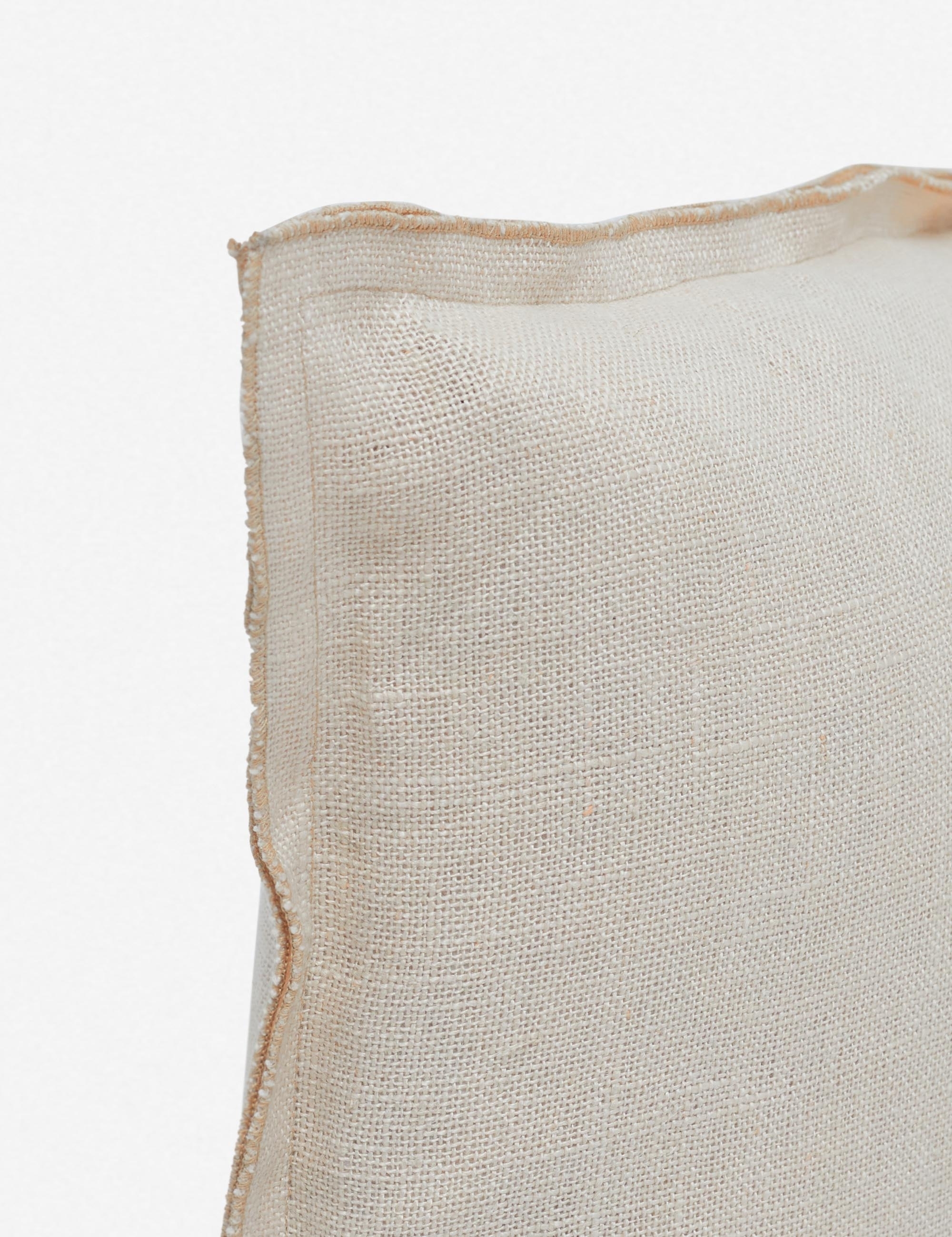 Arlo Linen Long Lumbar Pillow, Light Natural, 36" x 14" - Image 1